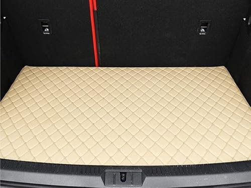 NYSQOFMB Automatten Für Kia Für Sorento (fünf Sitze) 2015 2016 2017 Auto-Fußmatten Auto-Fußpolster Automobil-Teppichabdeckung(Trunk-LIGHE BEIGE)
