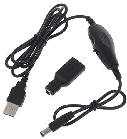 Cable de alimentación USB de control de velocidad de brillo para ventilador de techo alimentado de 5 V, ventilador de escritorio, camping, tira de luz USB, cable de extensión de lámpara, color blanco