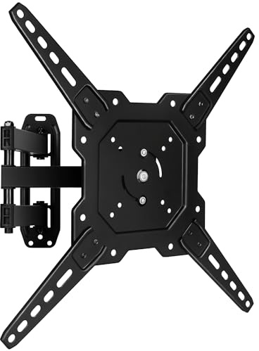 Futura TV Wall Bracket for 26–60 Inch TVs, Heavy-Duty Tilt & Swivel TV Wall Mount for Flat & Curved LED LCD Screens, Universal TV Bracket, VESA 100x100mm to 400x400mm, Holds up to 35kg