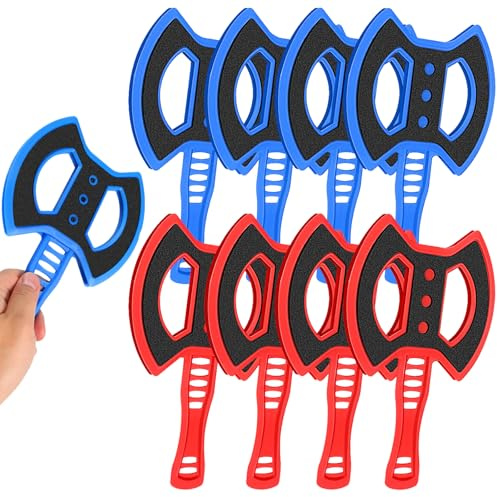 Axe Throwing Game for Back Yard, Plastic Axes & Throwing Stars Game Set for Adults, Durable and Fun for Indoor & Outdoor Family Entertainment, Friends Gathering, Team Activities (8 Pcs Axes)