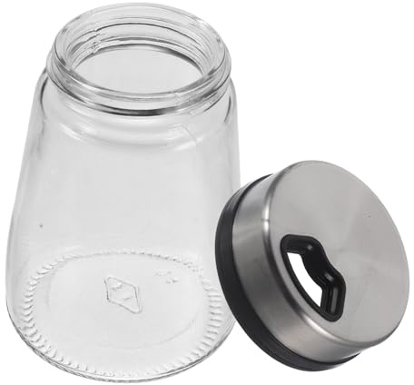 FUNNETOYU Distributore Di Sale e Pepe in Acciaio Resistente 180ml, Barattolo Per Spezie Multifunzione Resistente All'usura, Saliera e Pepiera Pratici Per Cucina, Barbecue e Campeggio