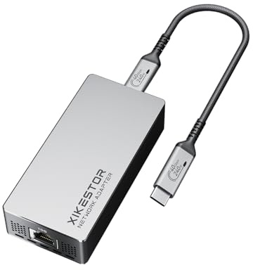 Adaptador de Red XikeStor USB4 a 10GbE | Compatible con Thunderbolt 3/4 | Tarjeta de Red LAN 10G Base-T RJ45 para Portátil y PC | Solución para Gaming de Alta Velocidad y Redes Profesionales