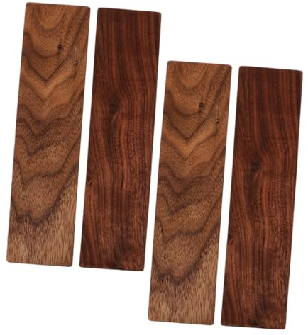POPETPOP 4 pièces Planches Bois de Noyer Épaisses pour Bricolage Planches Brutes pour Sculpture et Artisanat Bois Dur pour Projets de Sculpture