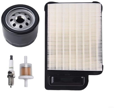 Desiumite Kit d'entretien pour moteurs monocylindres Courage SV470S à SV610, comprend un filtre à air, des filtres à huile et à carburant, compatible avec les modèles de tondeuse autoportée LT1597