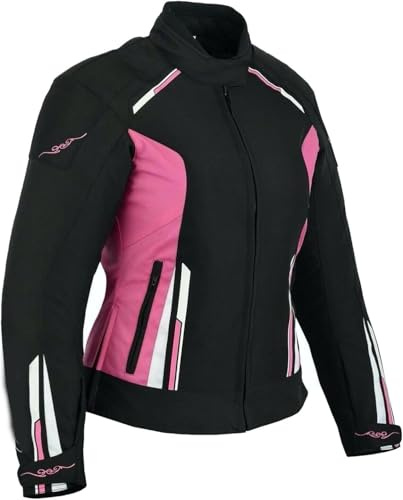 WMW WALI MOTO WEAR Damen Motorradjacke Wasserdicht mit Protektoren,Textil Touring Jacke mit herausnehmbarer Thermoweste,Motorrad Textiljacke CE-Schutz,