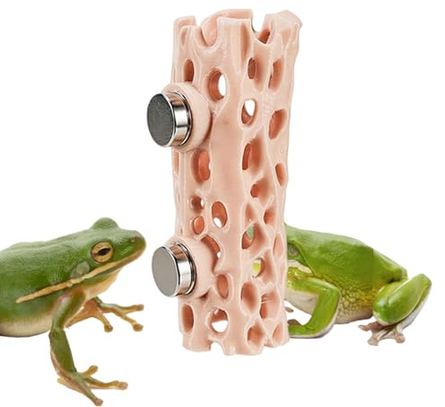 Reptil grotta, magnetisk reptil gömställe, gecko terrarium, klättring och dekorativt element för terrarier
