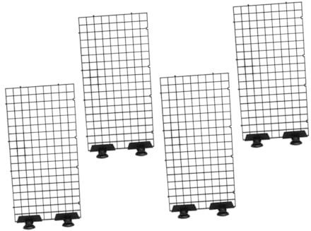 JEWEDECO 4sets Fish Tank Divider Plastic Grid Divider Aquarium Separator for Fish Tank Isolation Plate Aquarium Filter Bottom Tray Egg Crate Light Diffuser Grid Panel Accessories