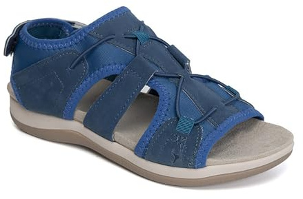 ARGELAN Sandali da donna senza lacci, comodi, con punta aperta, supporto per arco plantare, comodi, leggeri, estivi, camminate, trekking, estate, spiaggia, Verde, 39.5 EU