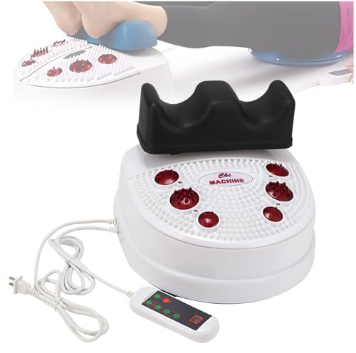 Chi Machine - Electric Foot Machine, with Red Light Therapy, 10-Speed Swing Exercise Machine for Passive Aerobic Fitness, Blood Circulation, Stress Relief & Recover BlackA