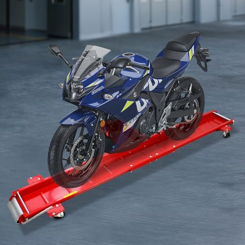 Motorrad-Dolly – robuster Garagenbeweger für Motorräder, 567 kg Tragkraft, praktischer Mittelstandskate für einfaches Parken und Manövrieren