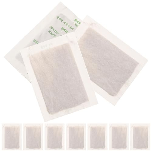KJHBV 10 Parches Desintoxicantes y Limpiadores para Pies de Tela de Color Claro, Ideales para Eliminar el Olor y Cuidar los Pies Antes de Dormir