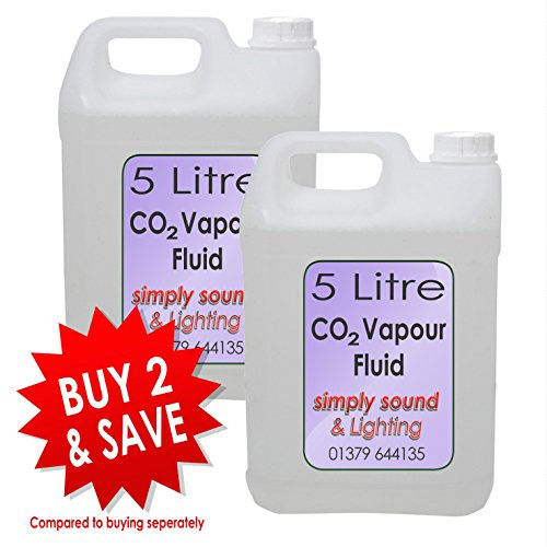Simply Sound Lot de 2 flacons de Liquide de fumée Vapour Blast CO2 de Haute qualité 5 l