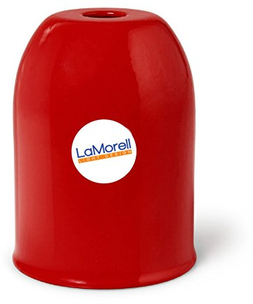 Portalámparas de metal. Rojo – Casquillo E27