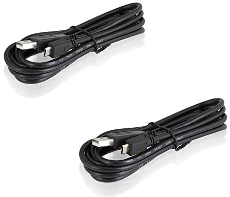 Wicked Chili 2X Cable de Carga para el Mando de PS4 Cable Micro USB | Compatible con Playstation 4 (1,8m) Charge & Play, Cable de conexión USB 2.0 de Alta Velocidad para el Mando Dualshock 4