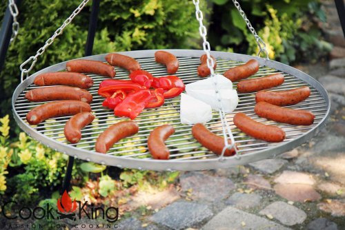 CookKing Grillrost aus Stahl Ø 60 cm für Dreibein Schwenkgrill (60)