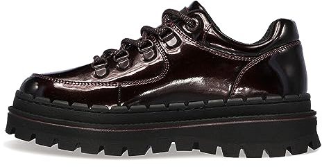 Skechers Jammers-Cool Block Women's Sneaker Boots with Memory Foam, Stivali alla Moda Donna, Borgogna, 38 EU