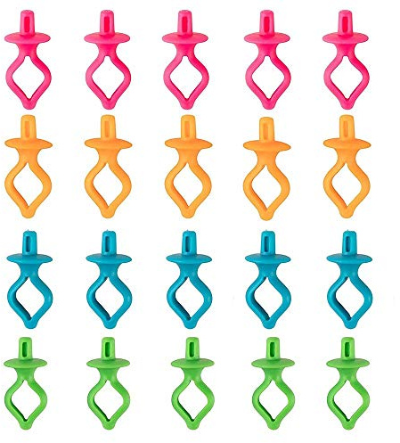20 Stücke Garnspulenhalter, Spulenhalter Spulenfadenhalter, Farben Mischung | Spulen Faden Spule Klemmen Bobbin Buddies Nähmaschine Zubehör zum Halten von Halten Spule Faden für Garnspulen Organisation