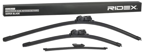 RIDEX Scheibenwischer Set Wischerblätter Satz mit Spoiler Frontscheibenwischer Vorne Heckwischer Hinten Wischblattausführung: Rahmenlos Länge 1: 650mm Länge 2: 450mm Länge: 280mm für VW 298W17030