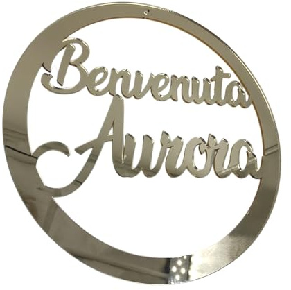 Fuori porta Personalizzato in plexiglass o legno | plex oro, plex argento, plex rosegold, Legno, Battesimo / Matrimonio / Nozze / Comunione / Case nuove / Amici