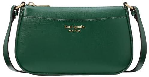 kate spade new york Bleecker Saffiano Leather Small Crossbody Bag, Arugula