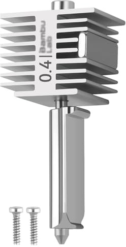 A1/A1mini 0,4 mm Hotend Compatible with Bambulab A1&A1 Mini Stampante 3D Alta Temperatura e Velocità Ugello Acciaio Inox +Blocco Di Riscaldamento Struttura Integrata