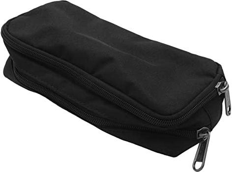 NISHZHU Stift Federmäppchen mit großer Kapazität Oxford Aufbewahrung Tasche Marker Stift Etui Einfache Schreibwaren Tasche für Schul und Büro Organizer Schwarz