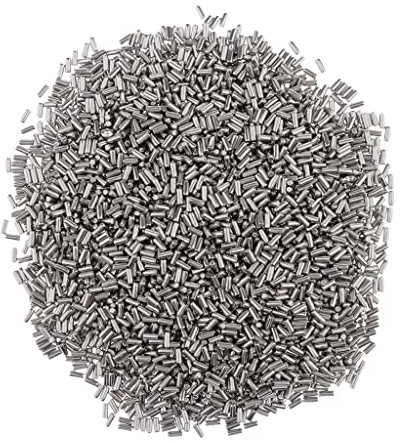 FewNvWa Perles en Acier Inoxydable de Finition de Gobelet 1BL pour Le Polissage par Culbutage, Forme cylindrique 2x4mm