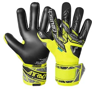 Reusch Profi Torwarthandschuhe Herren Erwachsene | besonders starker Grip | enge Passform & hohe Stabilität, atmungsaktiv, für Training & Spiel, Kunstrasen & Naturrasen, Größe 7,5-11, Attrakt Gold X NC