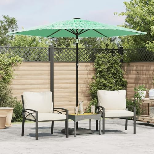 LAPOOH Sombrilla de jardín con Poste de Acero Verde 268x268x226 cm, Sombrilla Terraza Exterior, Parasol Terraza, Sombrilla Playa, Parasol Exterior, Sombrilla De Patio - 4005103