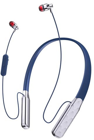 Neckband Bluetooth Wireless Headphones, 480H Playtime In Ear Magnetic Earbuds, HiFi Stereo Sound Earphones, 5.4 Bluetooth, ENC Noise Cancelling, Type-C Charging for Home Office Travel Business Sports
