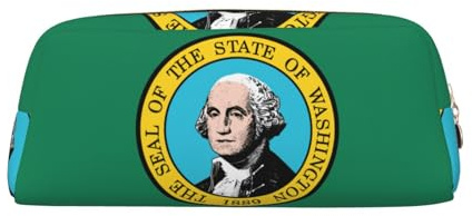 BBEXJIGY Bolsa multiusos con diseño de la bandera de Washington, bolsa de viaje o de oficina para objetos pequeños, dorado, Talla única