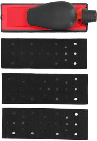 Adjustable Air Intake Switch, Hand Sander Tool, Large Area Handle Sanding Block for Woodworking, Drywall Sanding, Automotive Repair, 192 X 56mm