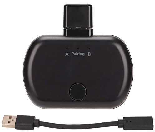 Adaptateur d'émetteur Bluetooth USB C Bluetooth 5.0 Transmetteur 1 pour 2 émetteur Bluetooth sans Fil à Charge Rapide pour PC et TV