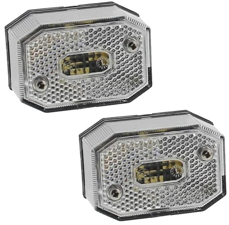The Drive 2X Aspöck Flexipoint Positionsleuchte weiß | 12V - 24V | Positionslicht für Anhänger, Wohnwagen, Aufbauten etc.