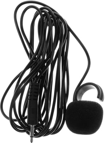 HOUDERCO Instrument Clip-on Microphone for Wind Instruments 1.5m Wired Mini Dynamic Mic and Audio Pickup Compatible Flute Harmonica Hulusi Ocarina and Xun Performance