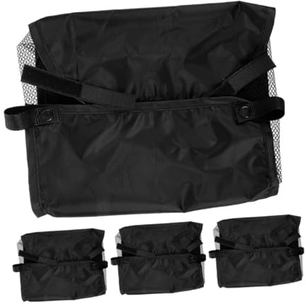 FUNNETOYU Kinderwagen Organizer und Einfacher Montage mit Multifunktionalem Design 4 Stück aus Oxford Stoff Praktische Netz und Aufbewahrungstaschen für Kinderwagen