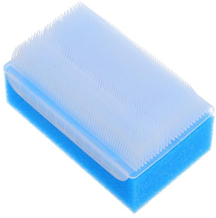 SUPVOX Sensory Brush for Boy Girl and Adults Calming Sensory Training Tool for Cognitive Development Body Scrubber Blue Autism Therapy Cradle Cap Brush