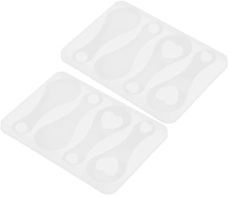 WOONEKY 2Pcs Silicone Trolley Token Mold for DIY Keychain Crafting Shopping Cart Coin Shape Mold for Unique Handmade and Decorations