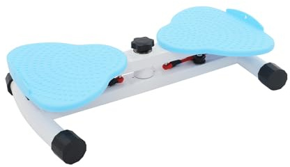 0–75° Twist Waist Disc Borad magmuskeltränare med 2 motståndsband från Twister Board för hemmet, magövningsbräda, Twist-board för midja, armar, ben, höftövningar, 100 kg lastkapacitet (blå)