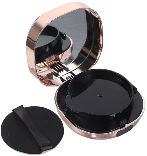 TOPPERFUN Contenitore per Polvere da Viaggio in Plastica Robusta Cuscino Vuoto e Piumino per Cipria, Custodia Compatta per Fondotinta, Organizer Cosmetico Pratico per Casa e Viaggi