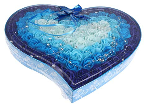 Tubayia 100 Stück Rosen Duftseifen Seifenblumen Handgemachte Seife mit Geschenkbox für Hochzeit Geschenk