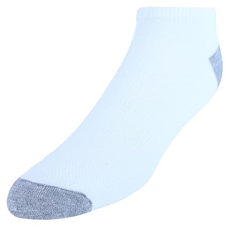 Hanes mens X-temp Lightweight No Show Socks, 12-pair Pack Casual Sock, White, 6 12 US