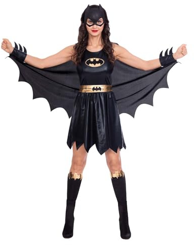 amscan Offiziell lizenziertes klassisches Batgirl Kostüm für Erwachsene Damen