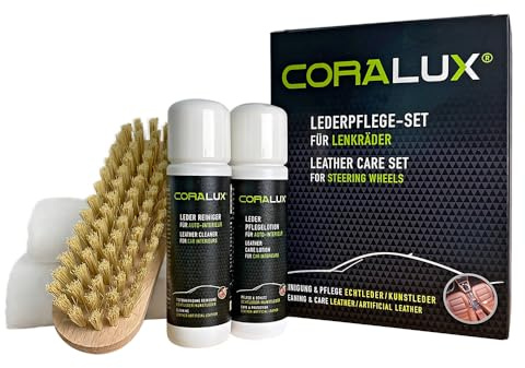 LCK CORALUX Leder Lenkrad Reiniger und Pflege, je 50 ml | Sehr ergiebig