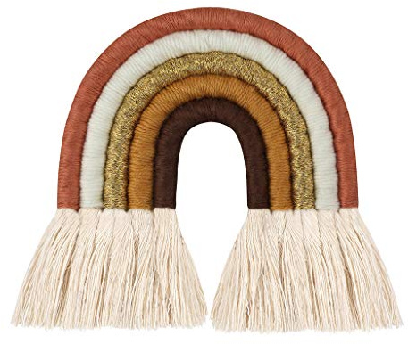 S-TROUBLE 5 Couches Nordique macramé Arc-en-Ciel décoration Murale pour Chambre pépinière bébé Enfants Chambres Tapisserie colorée Corde tissé Gland tenture Murale décoration de la Chambre