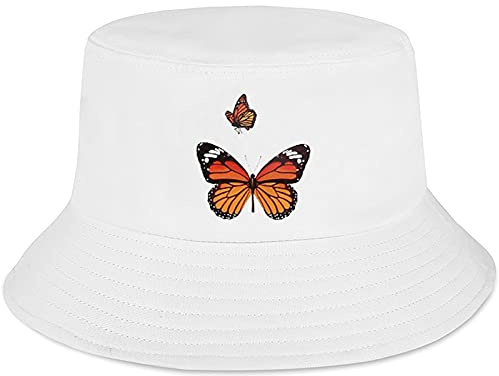 XYIYI Mode Embroidered Fischerhüte Baumwolle Strand Sonnenhut Fischerkappe für Damen Jugendliche