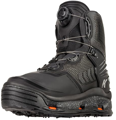 Korkers River Ops Boa Wading Boots - Guide-Caliber Performance with BOA - Includes Interchangeable Felt & Vibram Soles - Size 15