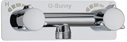 G-Sunny Wohnmobil-Duscharmatur aus Metall, Wohnmobil-Duscharmatur, 10,2 cm, Ersatzventil für Innen- und Außendusche