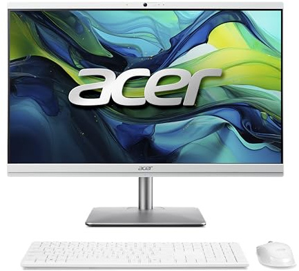 acer Aspire C 24, 23,8 pollici Full HD All-in-One, Intel Core Ultra 7 155U, 32 GB RAM, 2 TB SSD, Intel Graphics, Windows 11 Home, Bianco