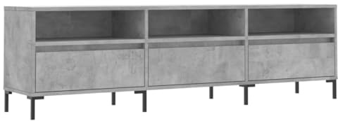 vidaXL TV Cabinet Concrete Grey 150x30x44.5 cm Engineered Wood